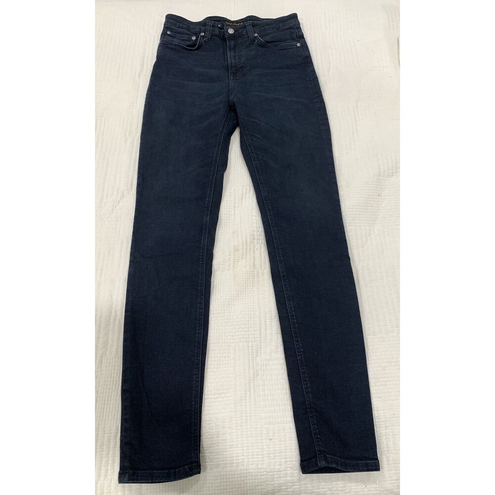Nudie Jeans Hightop Tilde Mali Blue W32 L32 High Rise Skinny Jeans Women